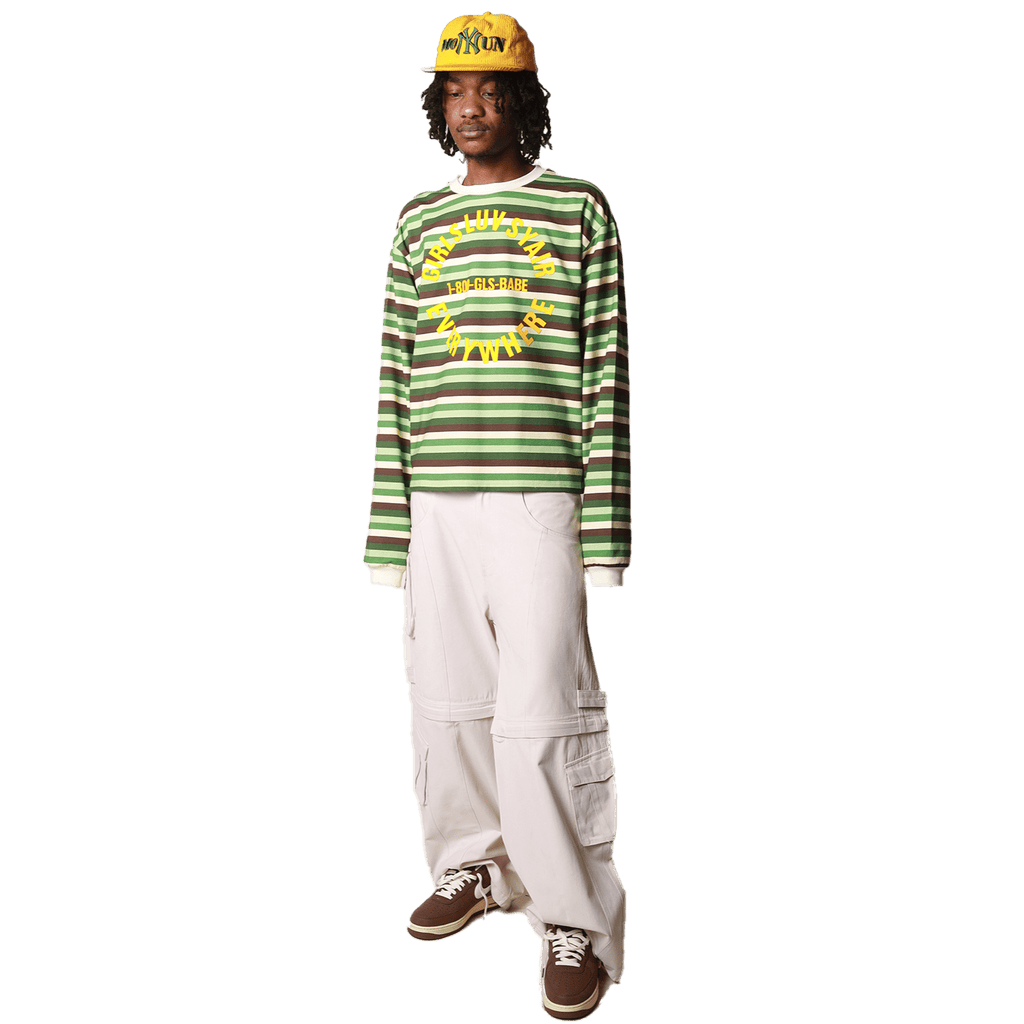 2008 GirlsLuvSyair Striped Longsleeve - Mint Chocolate