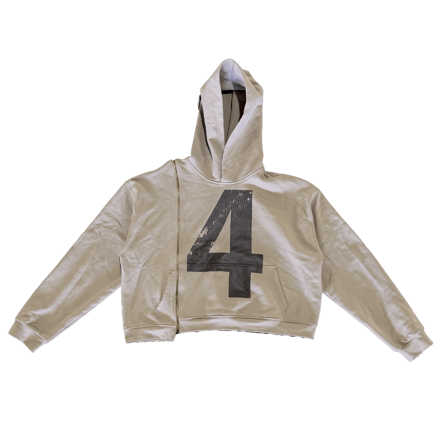 4TH Wonder SideZip Hoodie - Brown