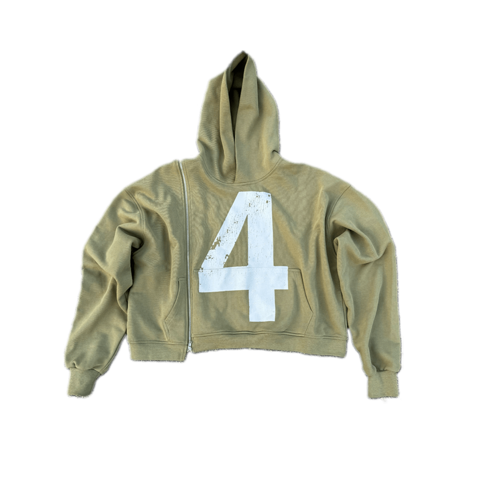 4TH Wonder SideZip Hoodie - Olive