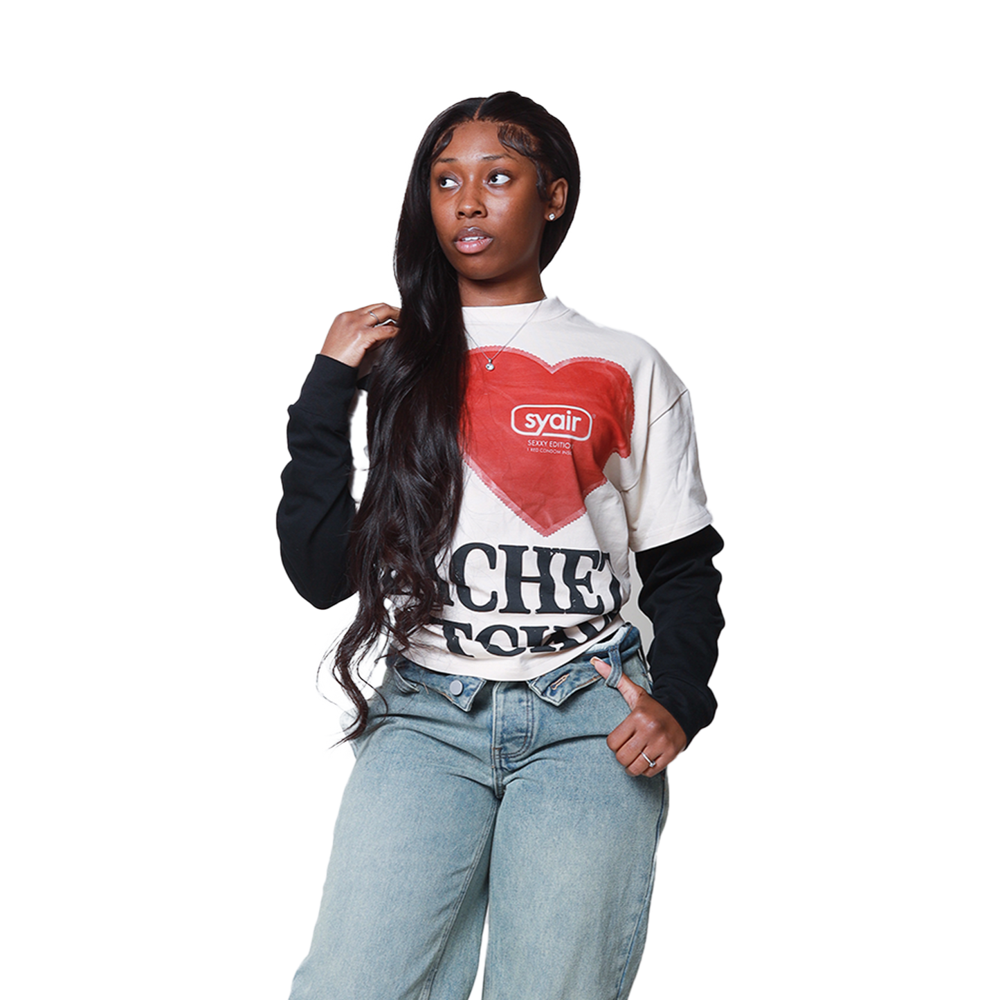 iLUV Rachet B*tches Tee - Cream