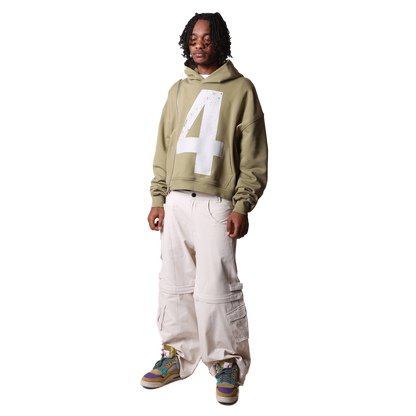 4TH Wonder SideZip Hoodie - Olive