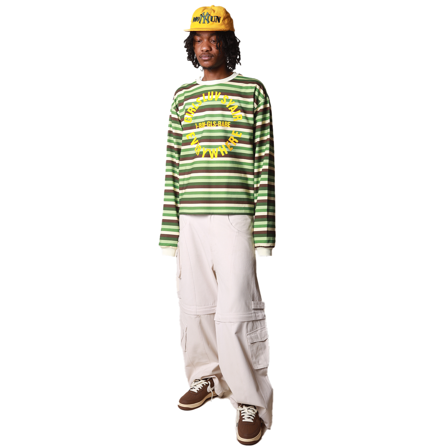 2008 GirlsLuvSyair Striped Longsleeve - Mint Chocolate