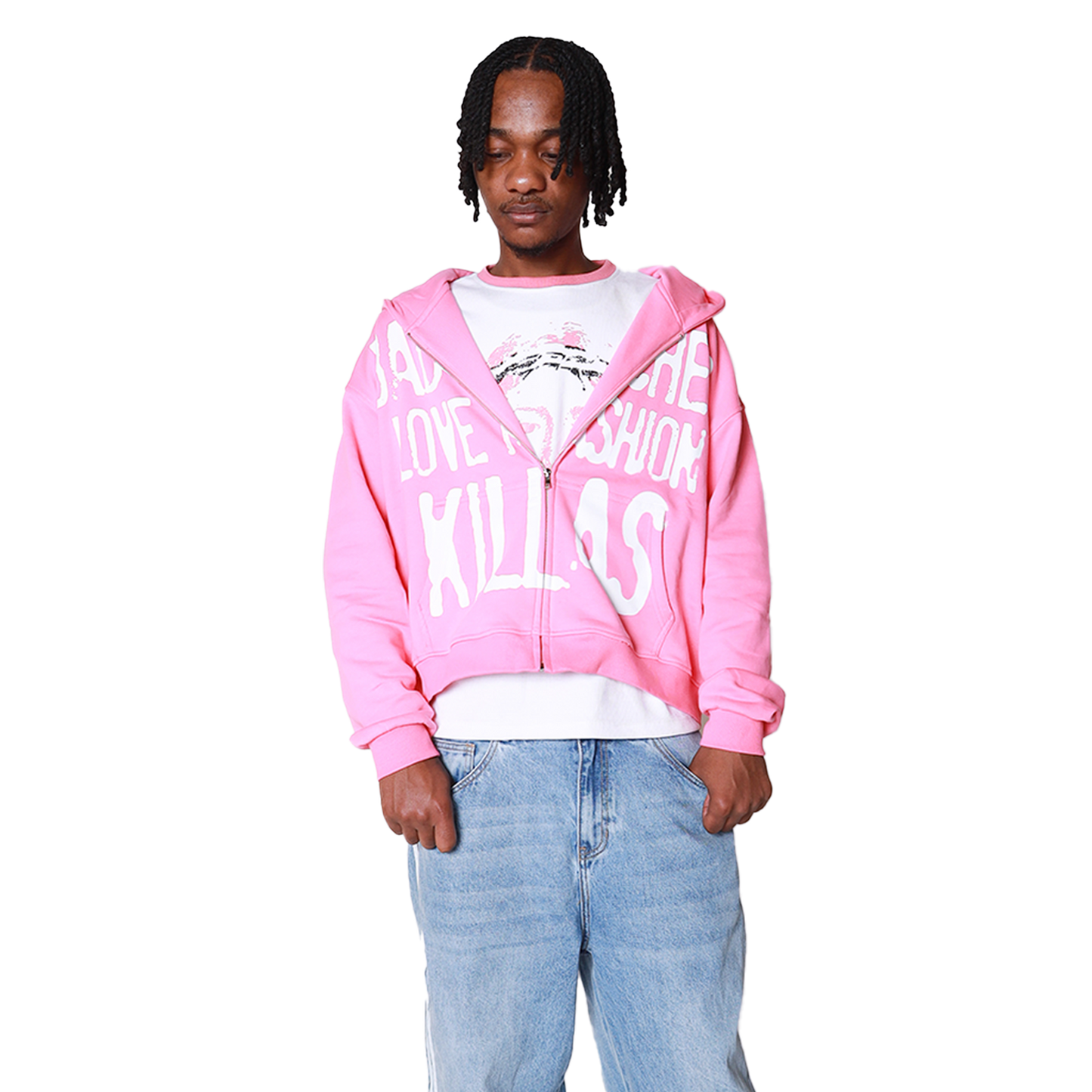 Bad B*tches Love Fashion Killas Hoodie - Pink