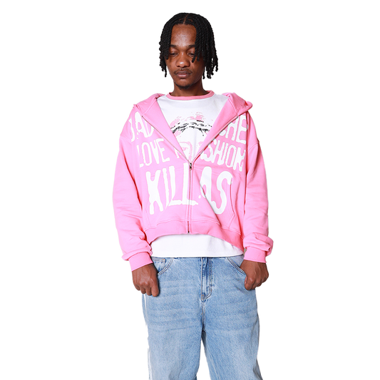 Bad B*tches Love Fashion Killas Hoodie - Pink