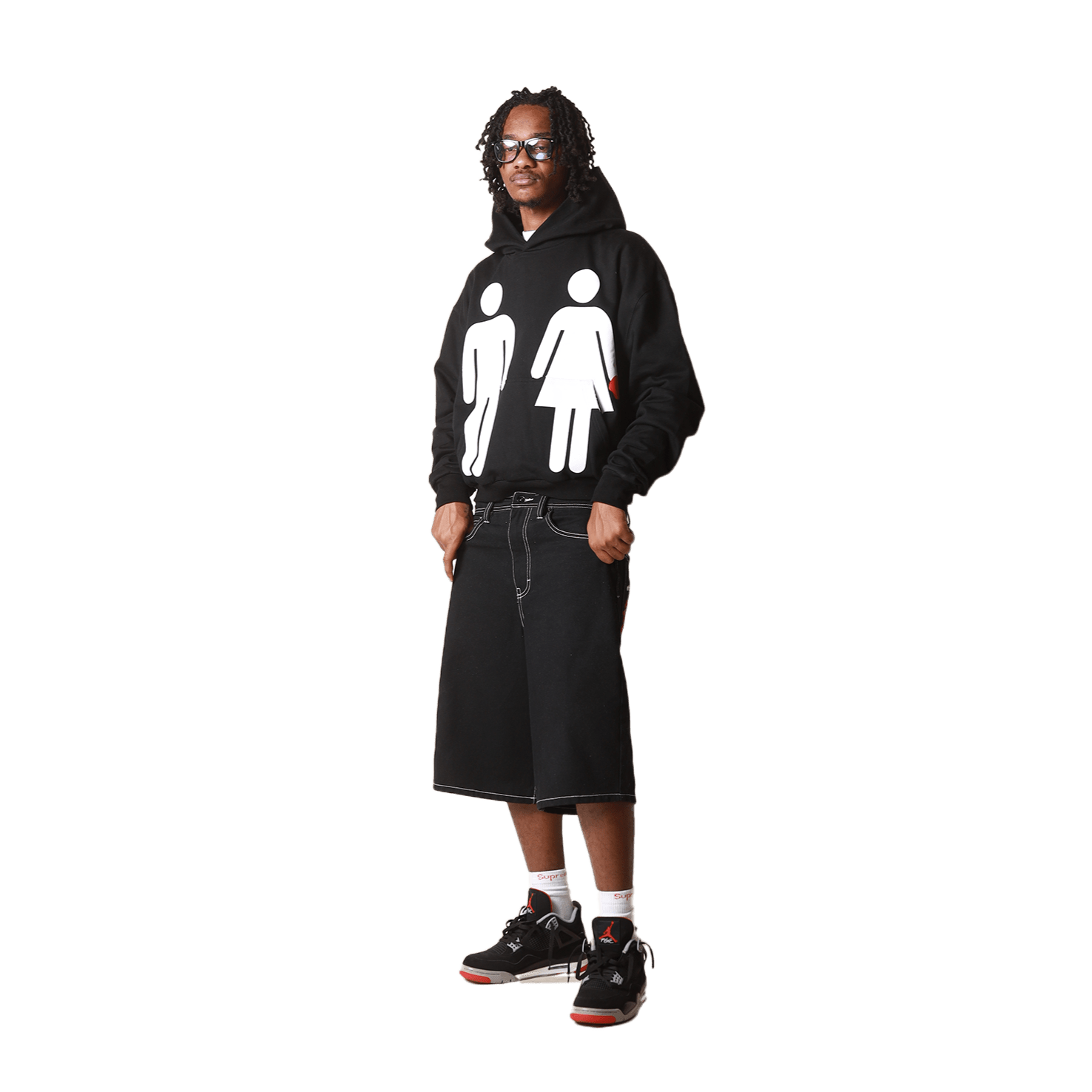 Adam & Eve Hoodie - Black