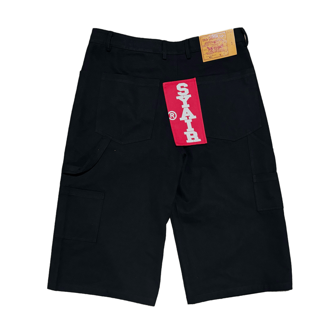 Black BIGTAG Utility Skate Shorts