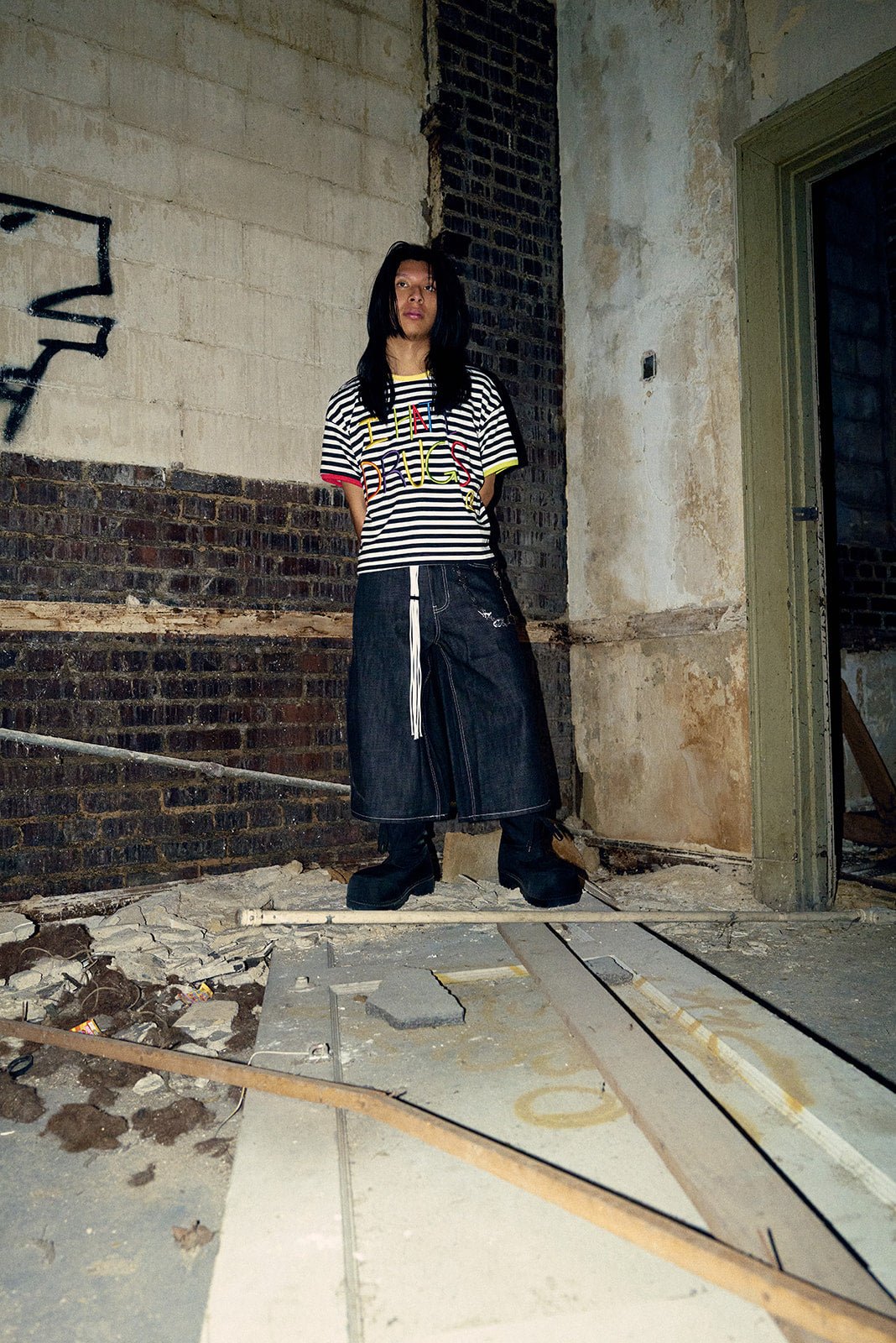 Black “I Hate Drugs” Ringer Tee