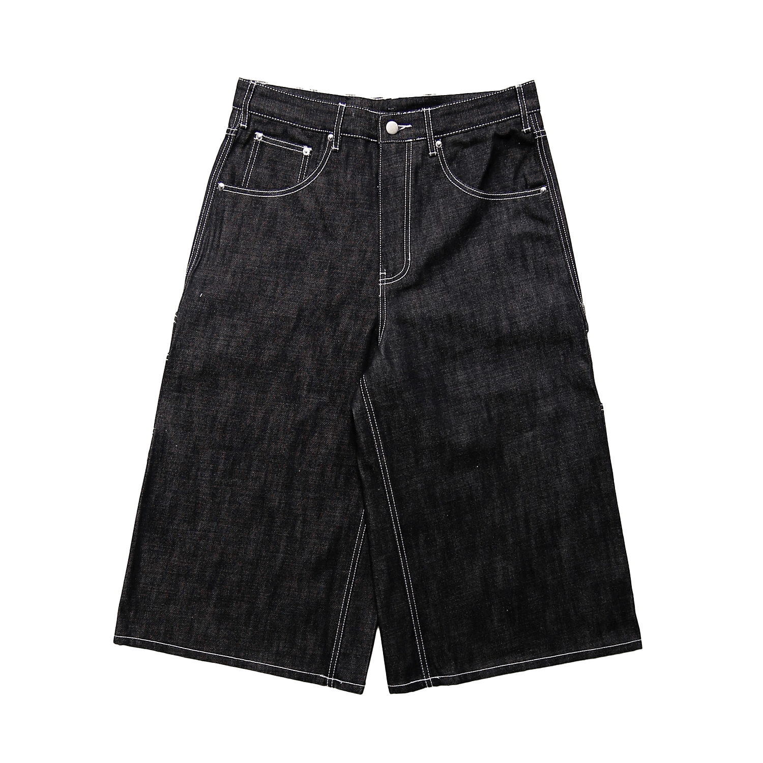"Black Japanese Denim" BigTag Utility Skate Shorts