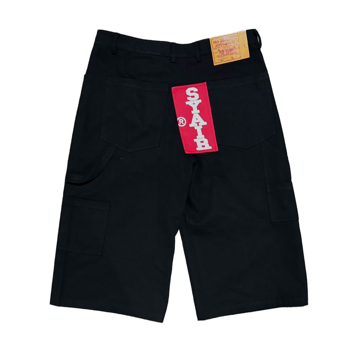 Black BIGTAG Utility Skate Shorts