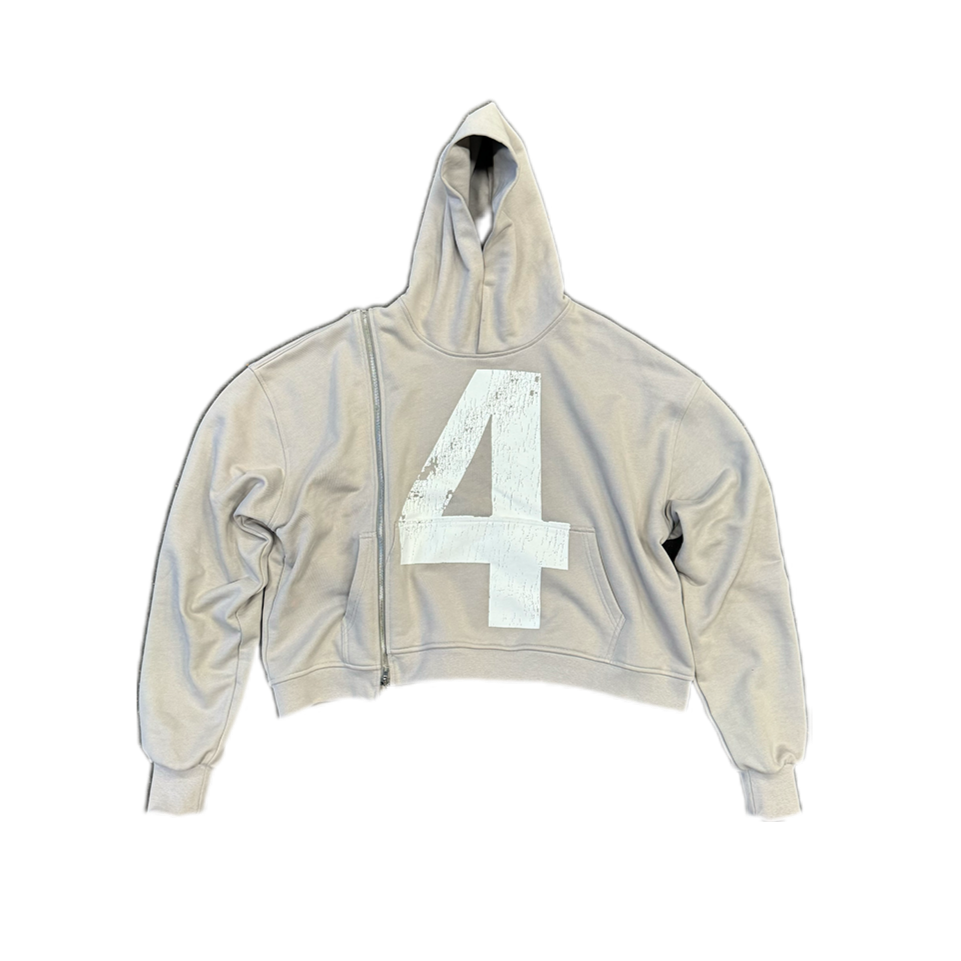 4TH Wonder SideZip Hoodie - Gray