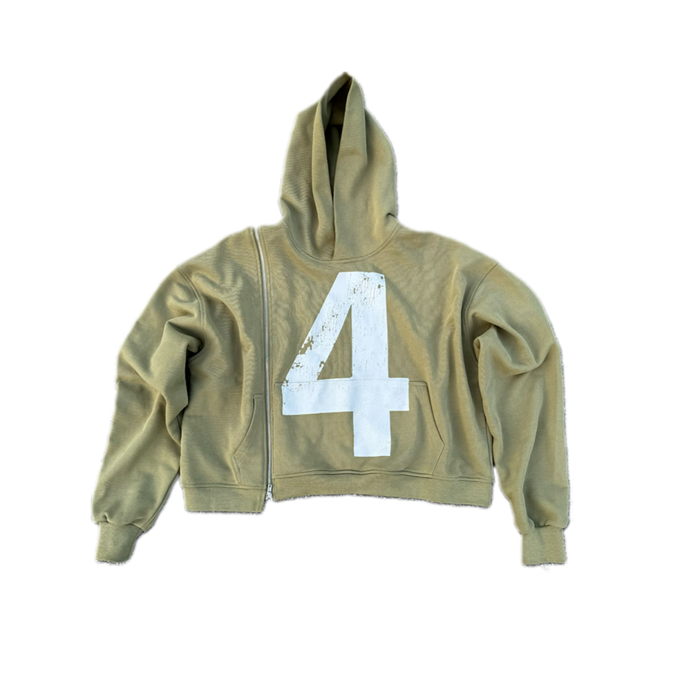 4TH Wonder SideZip Hoodie - Olive