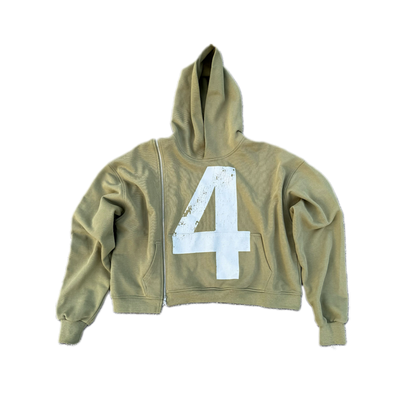 4TH Wonder SideZip Hoodie - Olive