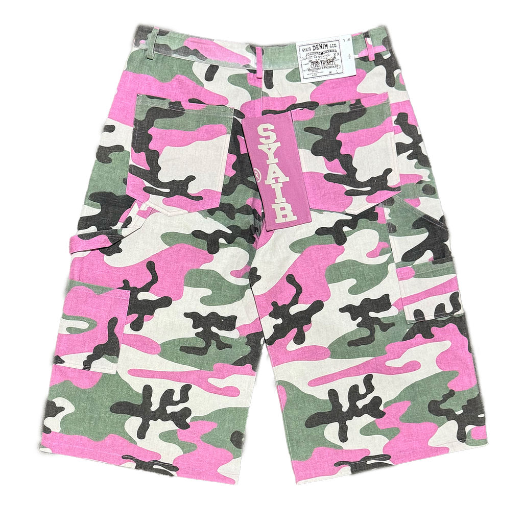 "Strawberry Camo" BigTag Utility Skate Shorts