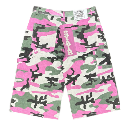 "Strawberry Camo" BigTag Utility Skate Shorts
