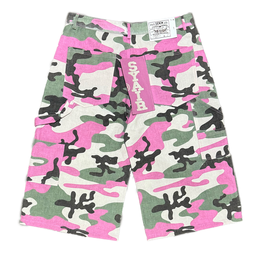"Strawberry Camo" BigTag Utility Skate Shorts