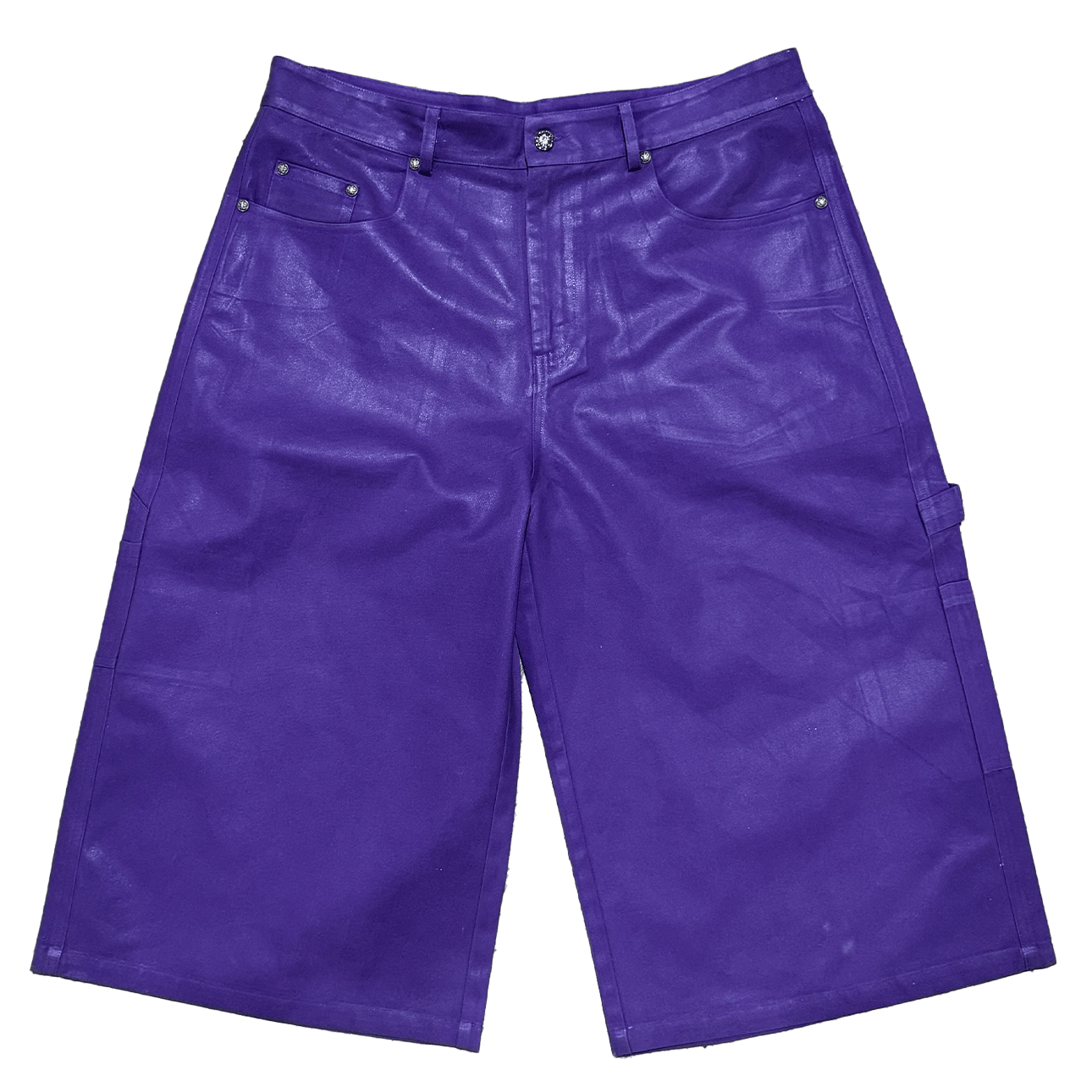 "Purple Reign" Leather Waxed BigTag Shorts