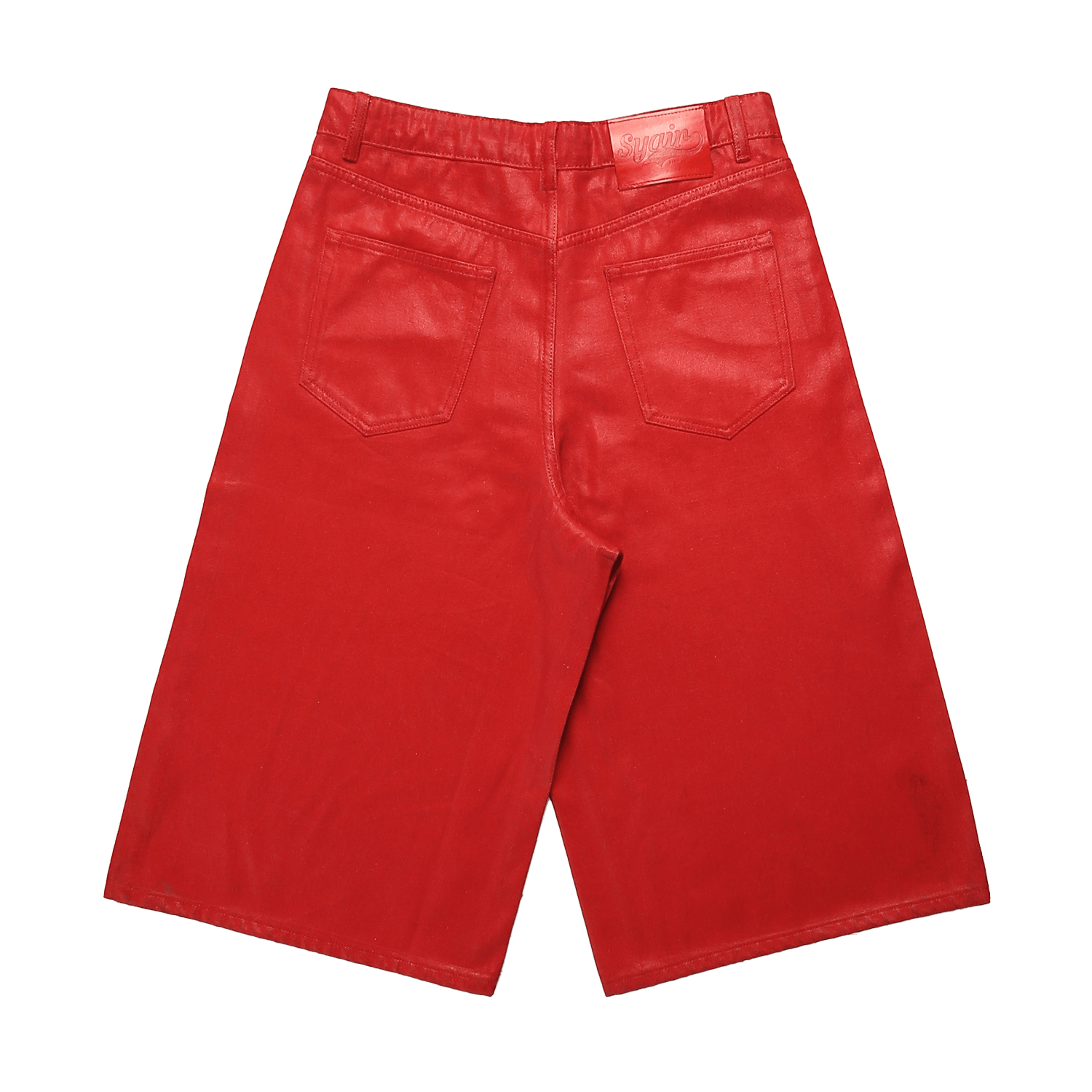 Red Waxed Canvas Shorts