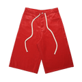 Red Waxed Canvas Shorts