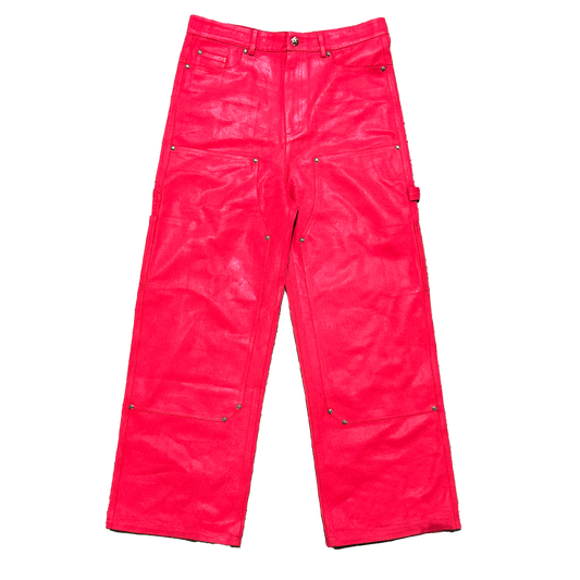 "Red Clay" Leather Waxed BigTag Carpenter Pants