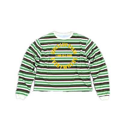 2008 GirlsLuvSyair Striped Longsleeve - Mint Chocolate