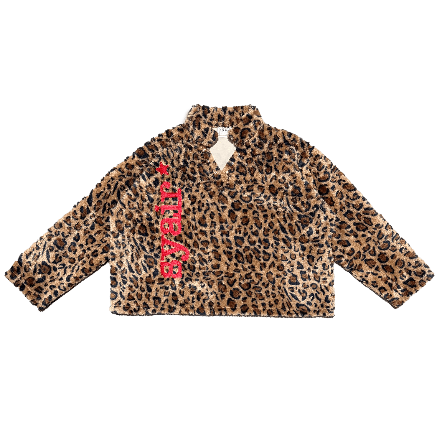 "Velvet Stuffed Leopard" Gold Fleece