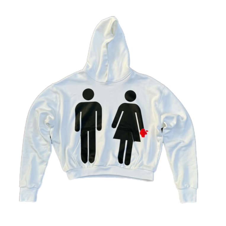 Adam & Eve Hoodie - White